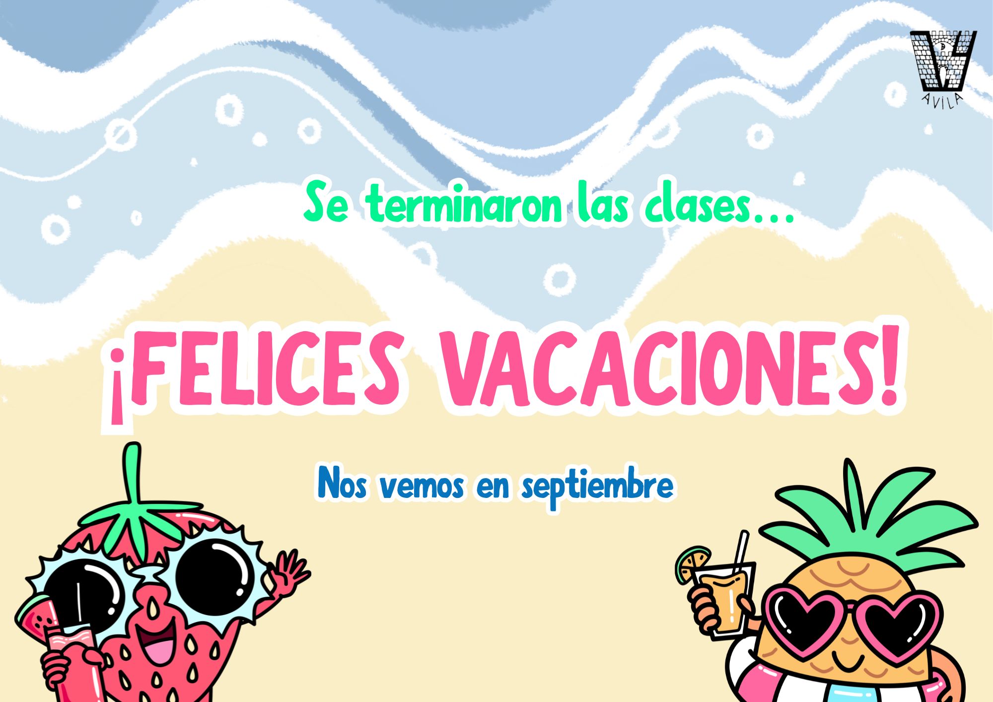 cartel vacaciones junio 26